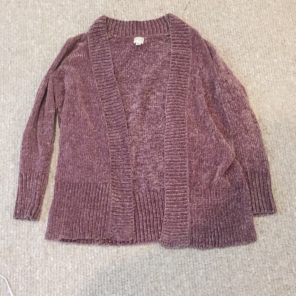 Pink long cardigan